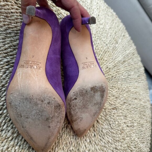 Jcrew Purple Suede 3 inch Heels, Size 6 - Picture 7 of 7